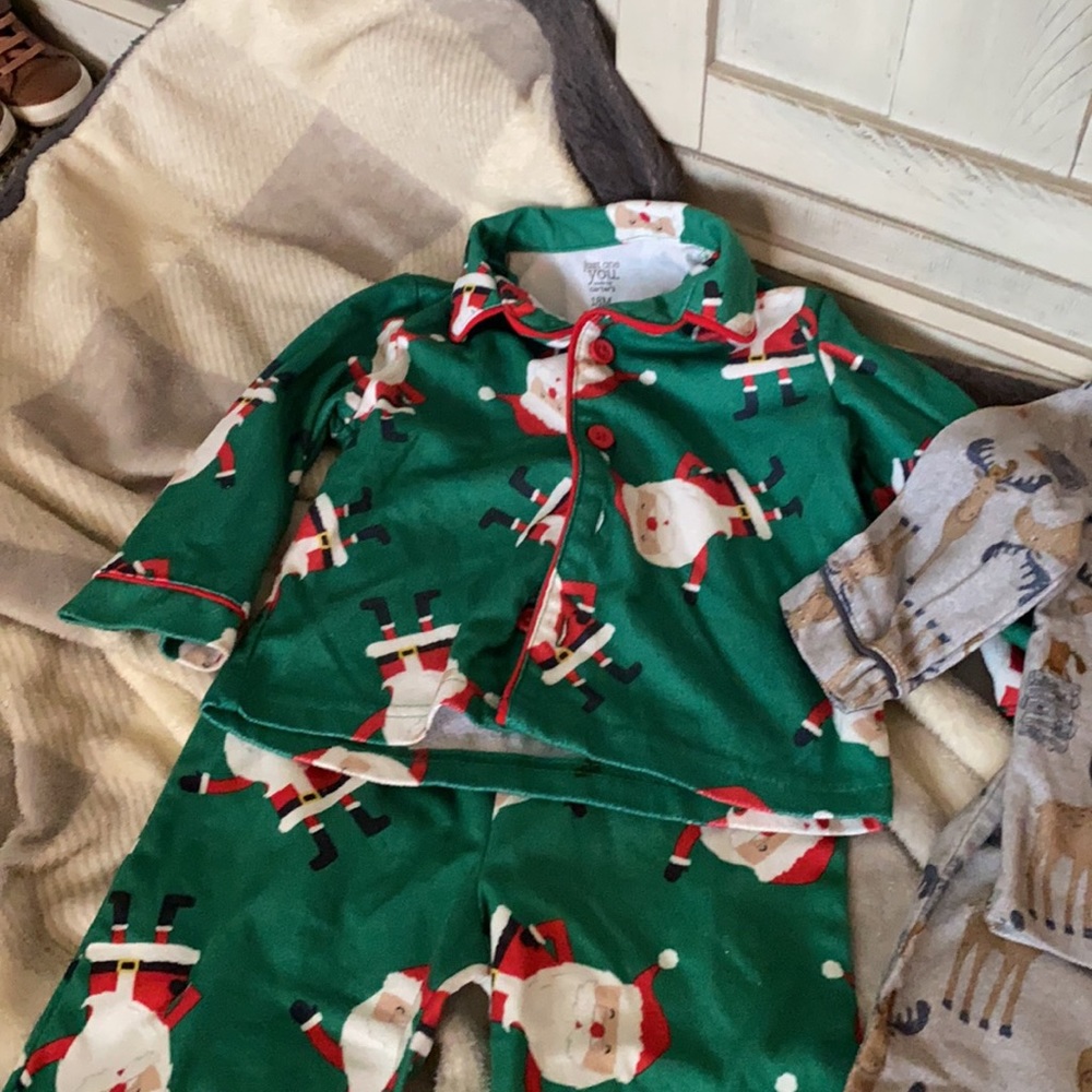 Carter’s Simple Joy baby sleepwear. One 12 month one 18 month - Picture 3 of 7